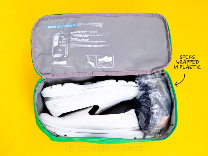 Pack Two Weeks Carry-On Flight001 SpacePak Shoes