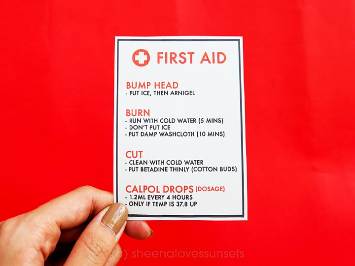 First Aid Travel Kit for Kids