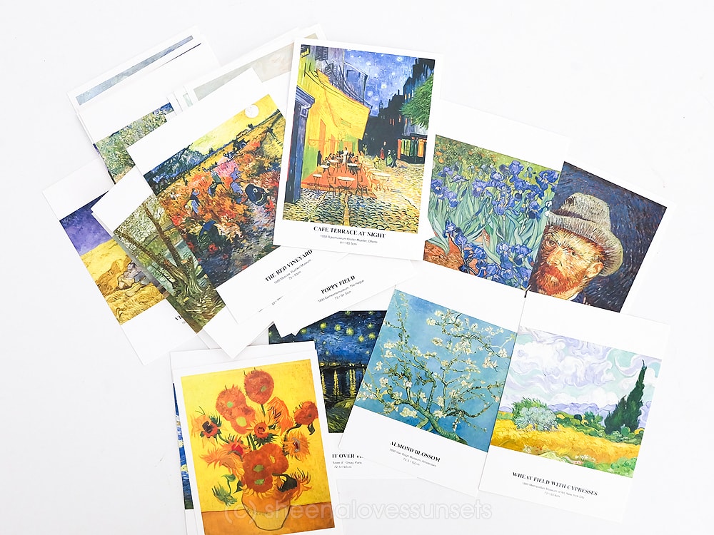 Van Gogh Art Postcards: Famous Painting Bulk Pack School - Temu