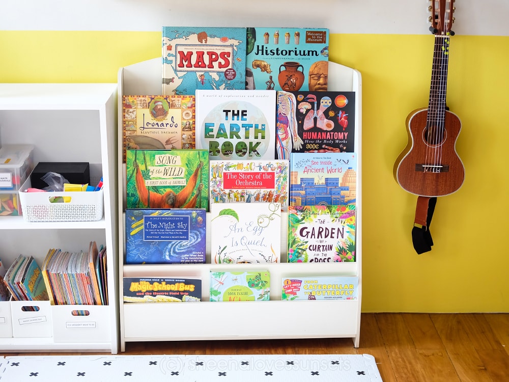 Homeschool Room Bookshelves-min