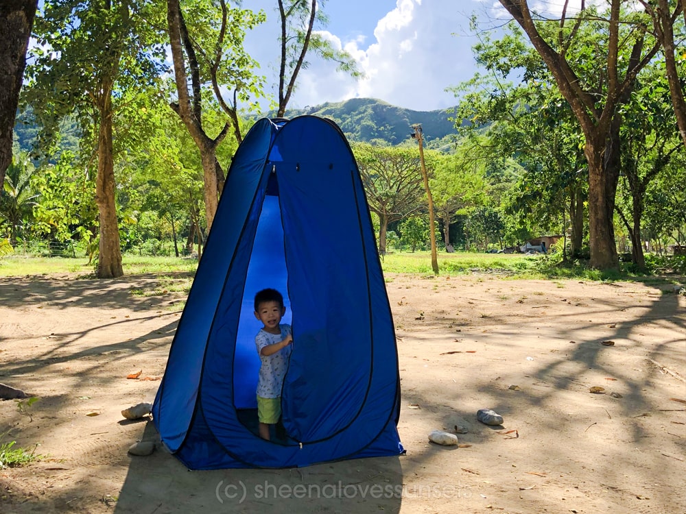 Outdoor Camping Kit Pop Up Privacy Tent With Folding Toilet Potty Urinal  Seats 