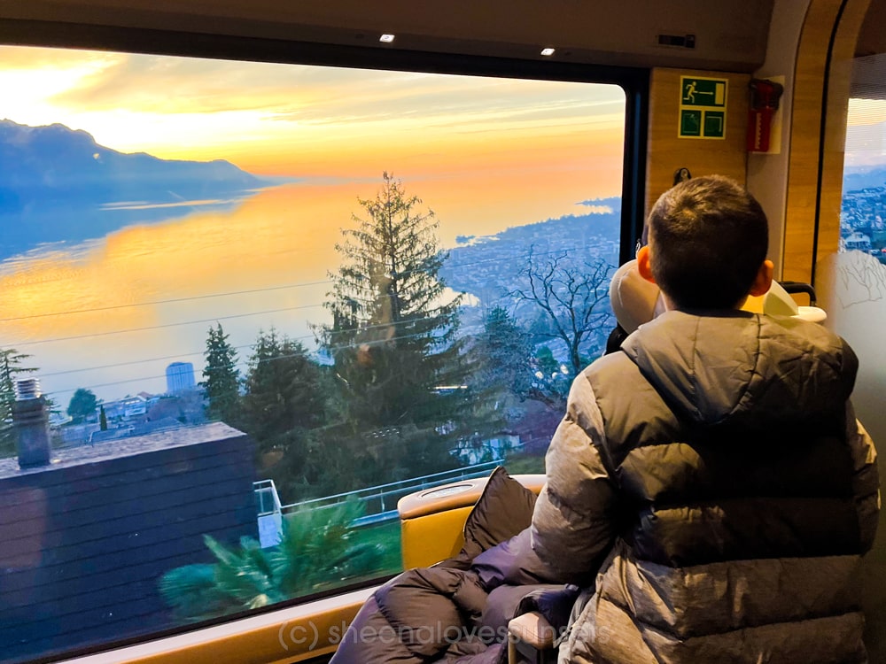 Switzerland GoldenPass Express Sunset-min